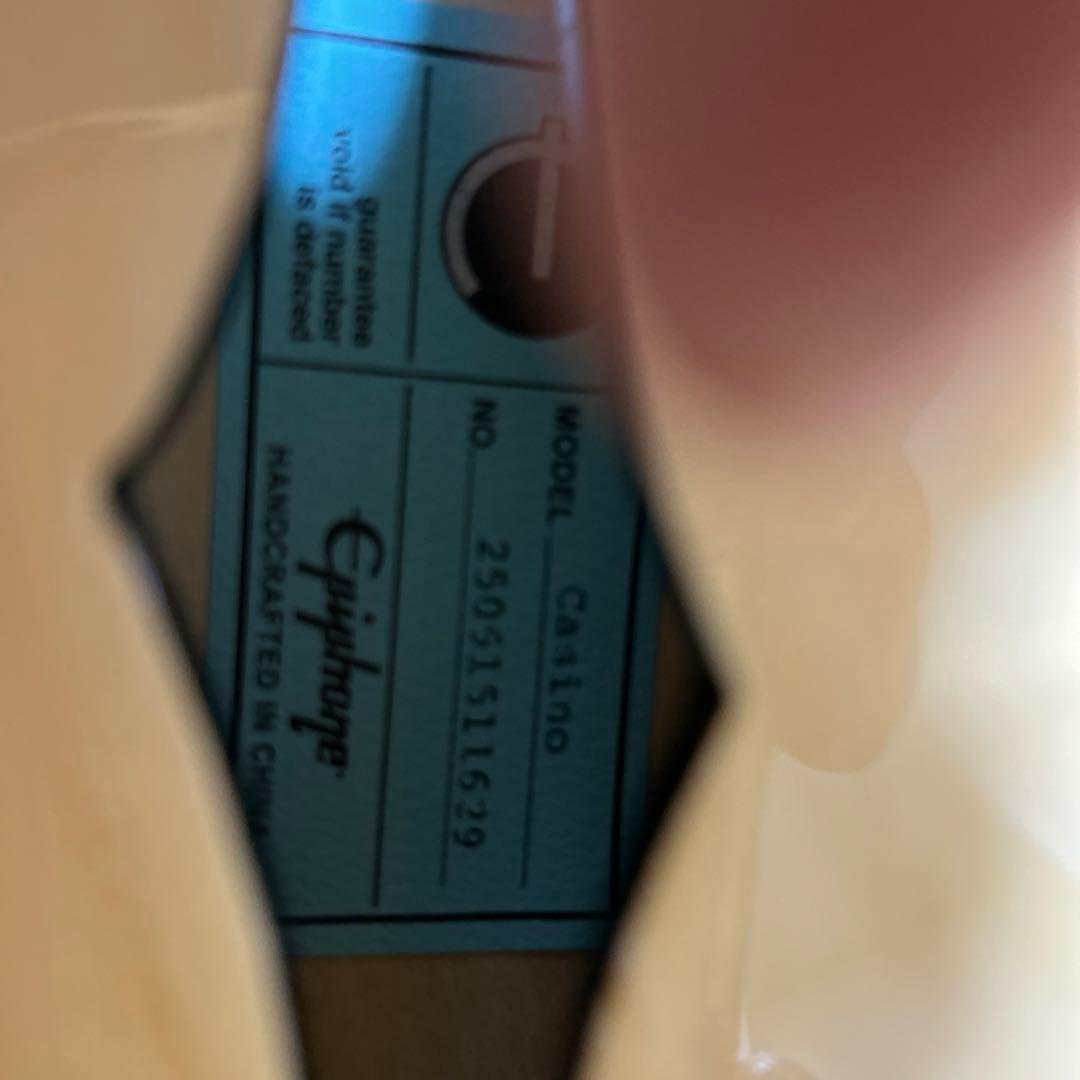 美品 Epiphone Casino Natural カジノ ナチュラル
