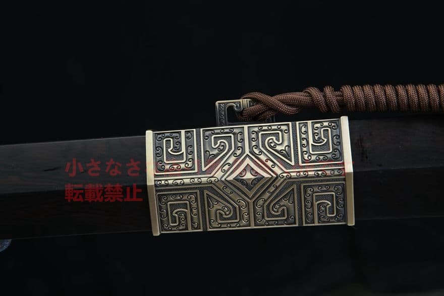 巨秦戦剣（黒檀金）古兵器   武具　刀装具　日本刀　模造刀   居合刀