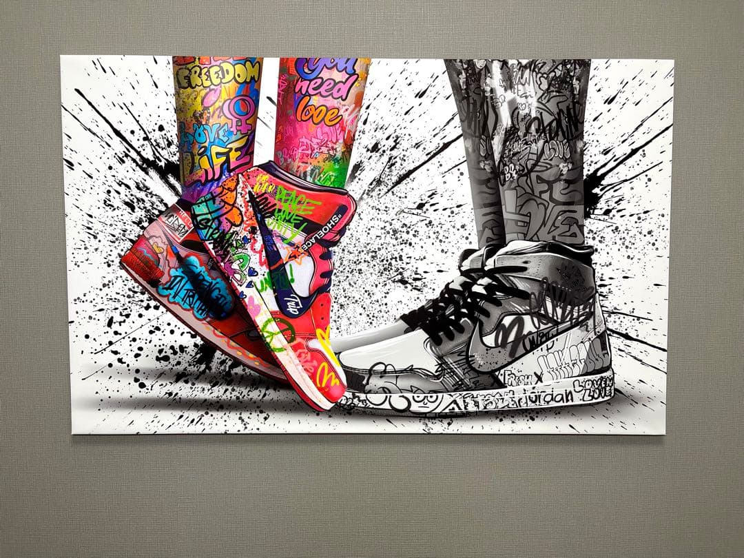 No.127特大サイズ！木枠付きキャンバスアート　アートパネル　ジョーダン