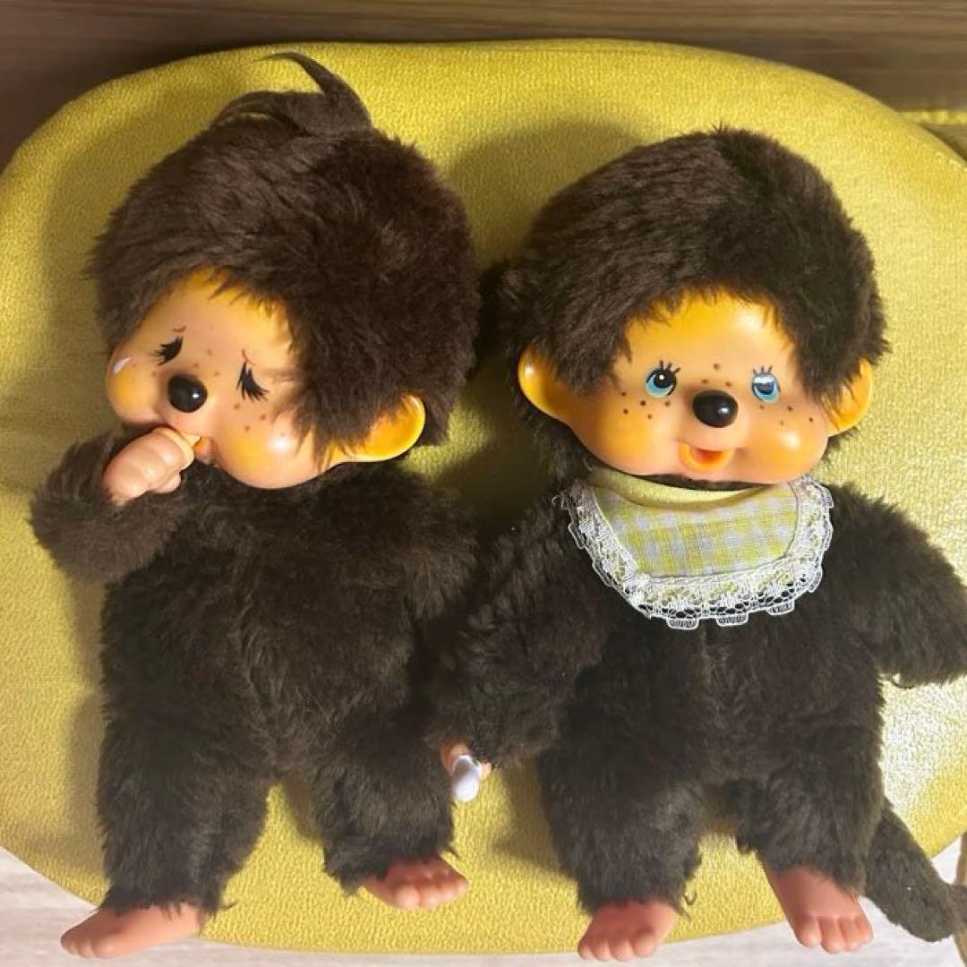 きゃさ　初代モンチッチ　ぬいぐるみ　二体セット　旧タグ