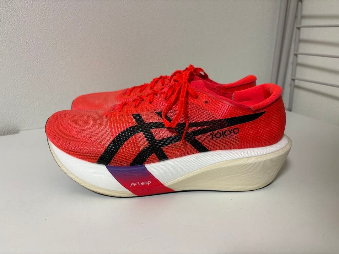 アシックス　メタスピードエッジ　Tokyo 27.5cm 使用2回/22㎞