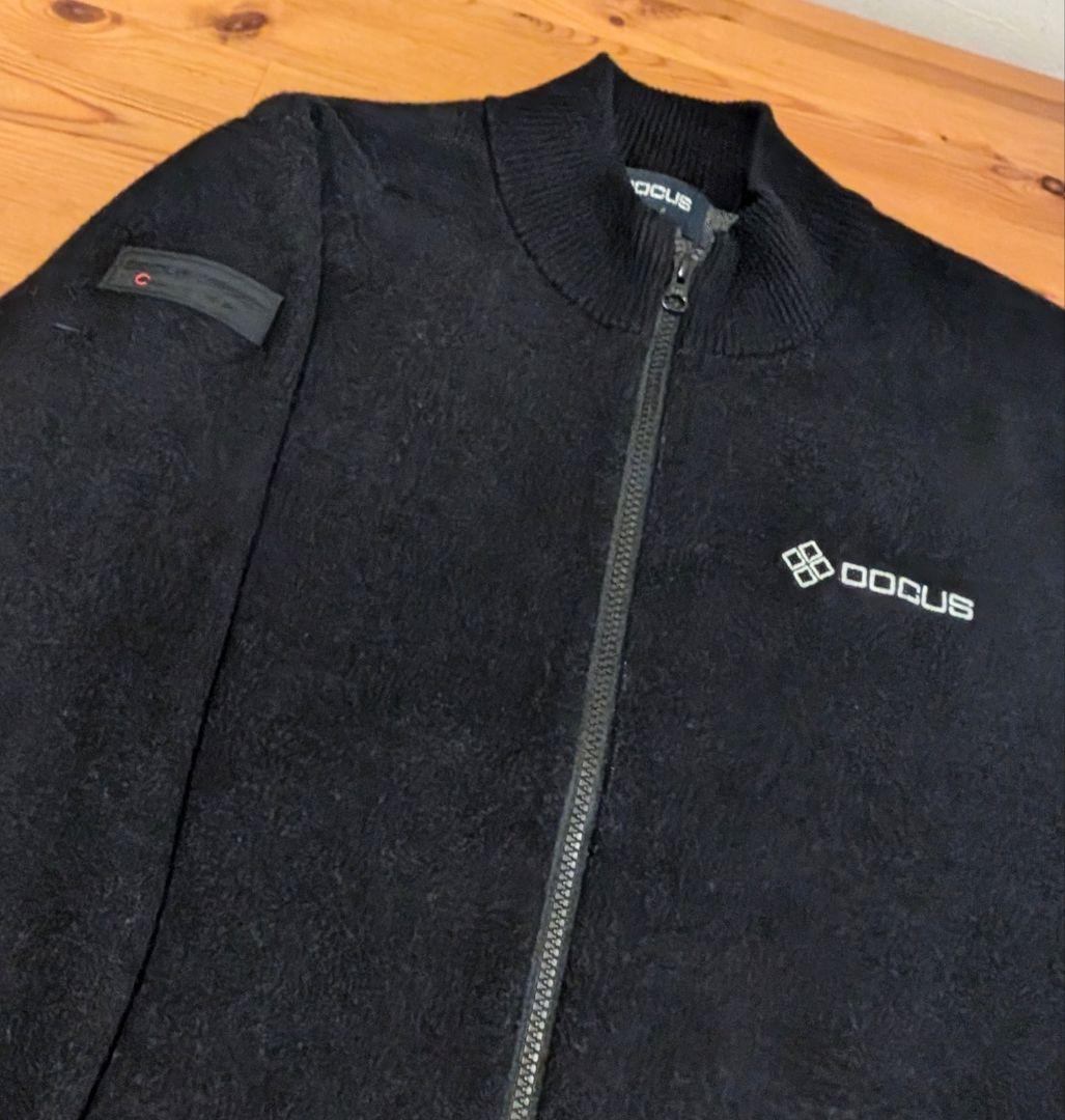 DOCUS ブラック ジップアップジャケット