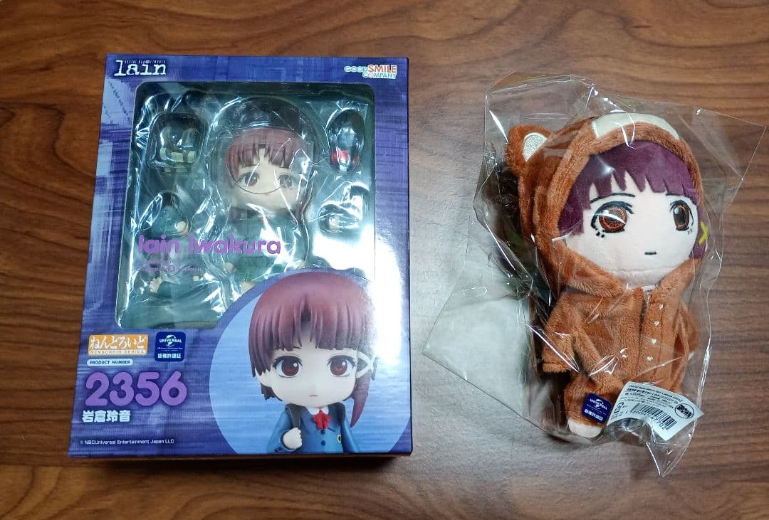 serial experiments lain 岩倉玲音ねんどろいど＆ぬいぐるみ