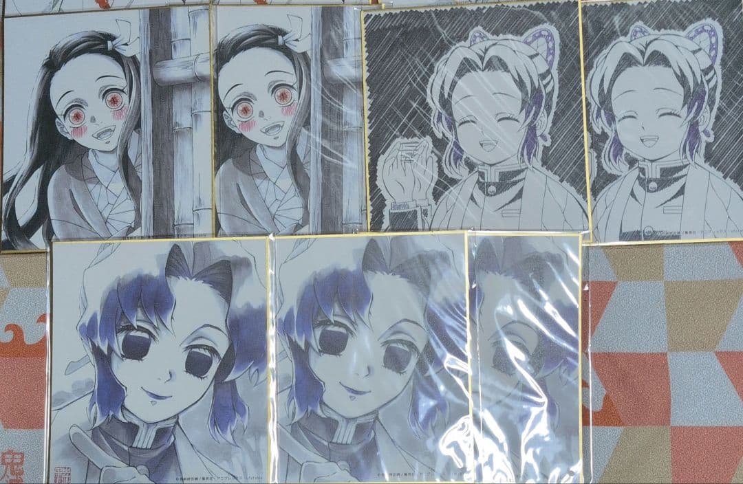 【バラ売り可能】鬼滅の刃 柱稽古編 ミニ色紙 24枚