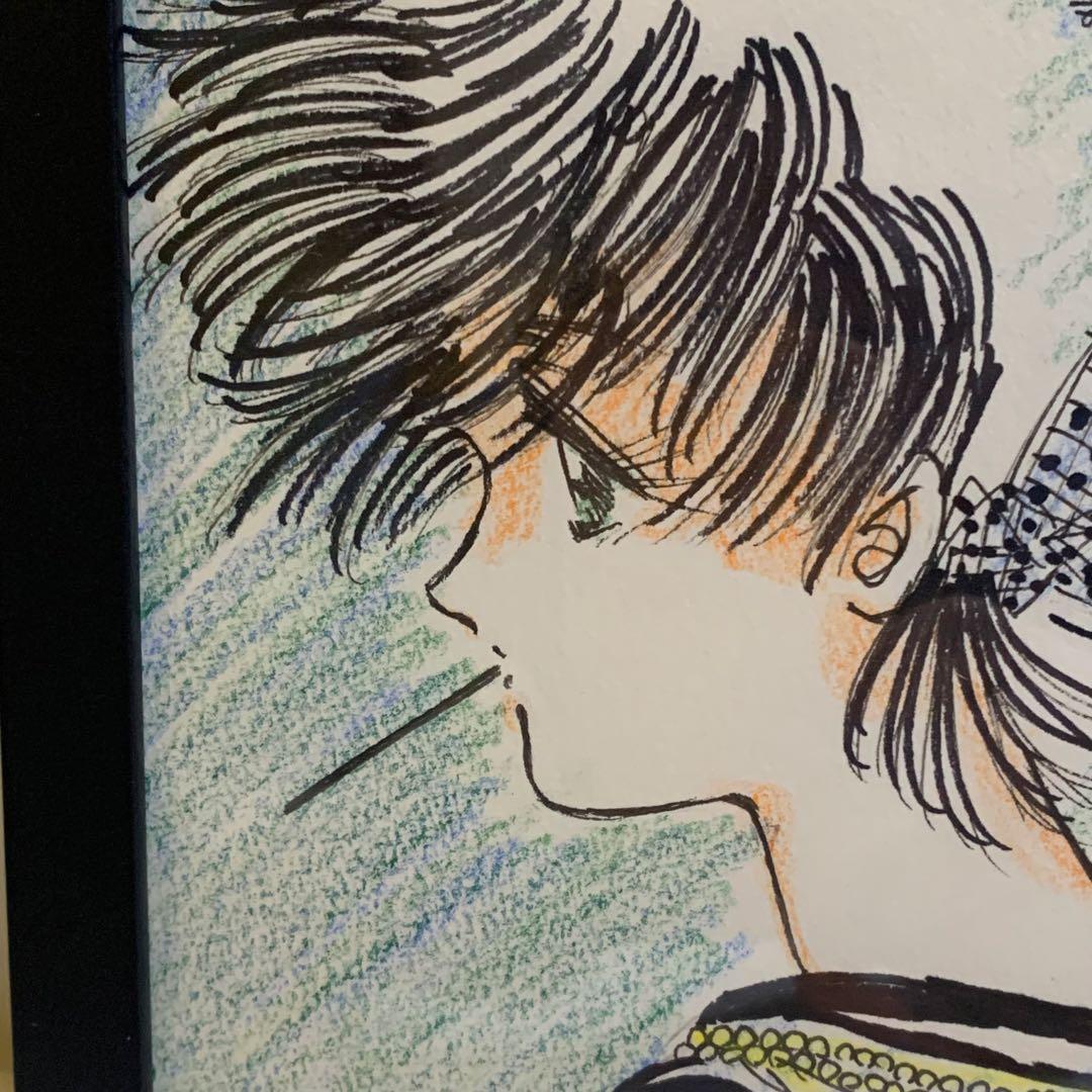 【直筆イラスト・直筆サイン】安原いちる　サイン入り　直筆原画