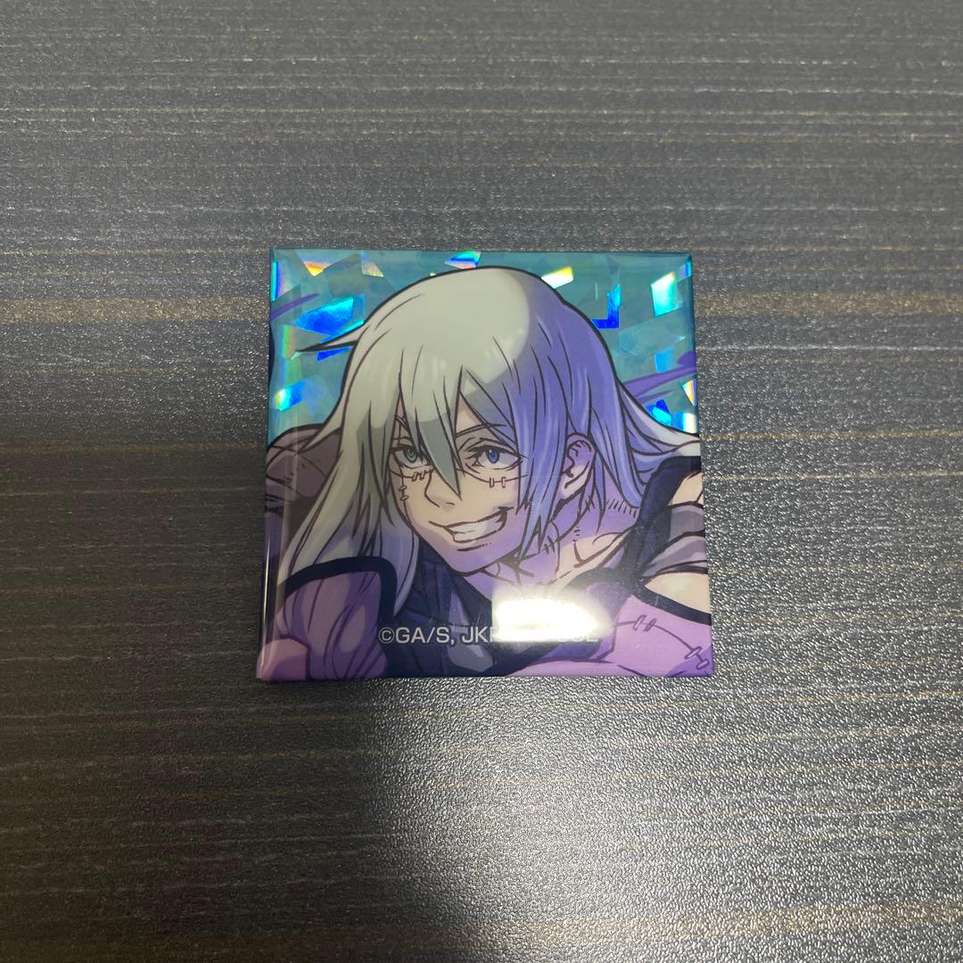 パズドラコラボ　ホログラムスクエア缶バッジ　真人