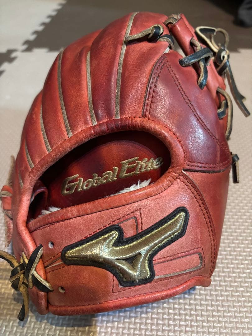 Global Elite 軟式グローブ 赤