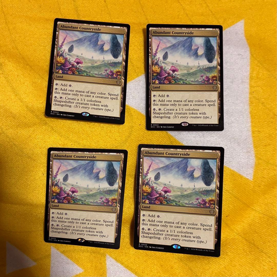 Abundant Countryside 豊かな在郷 英語 4枚 バラ売可