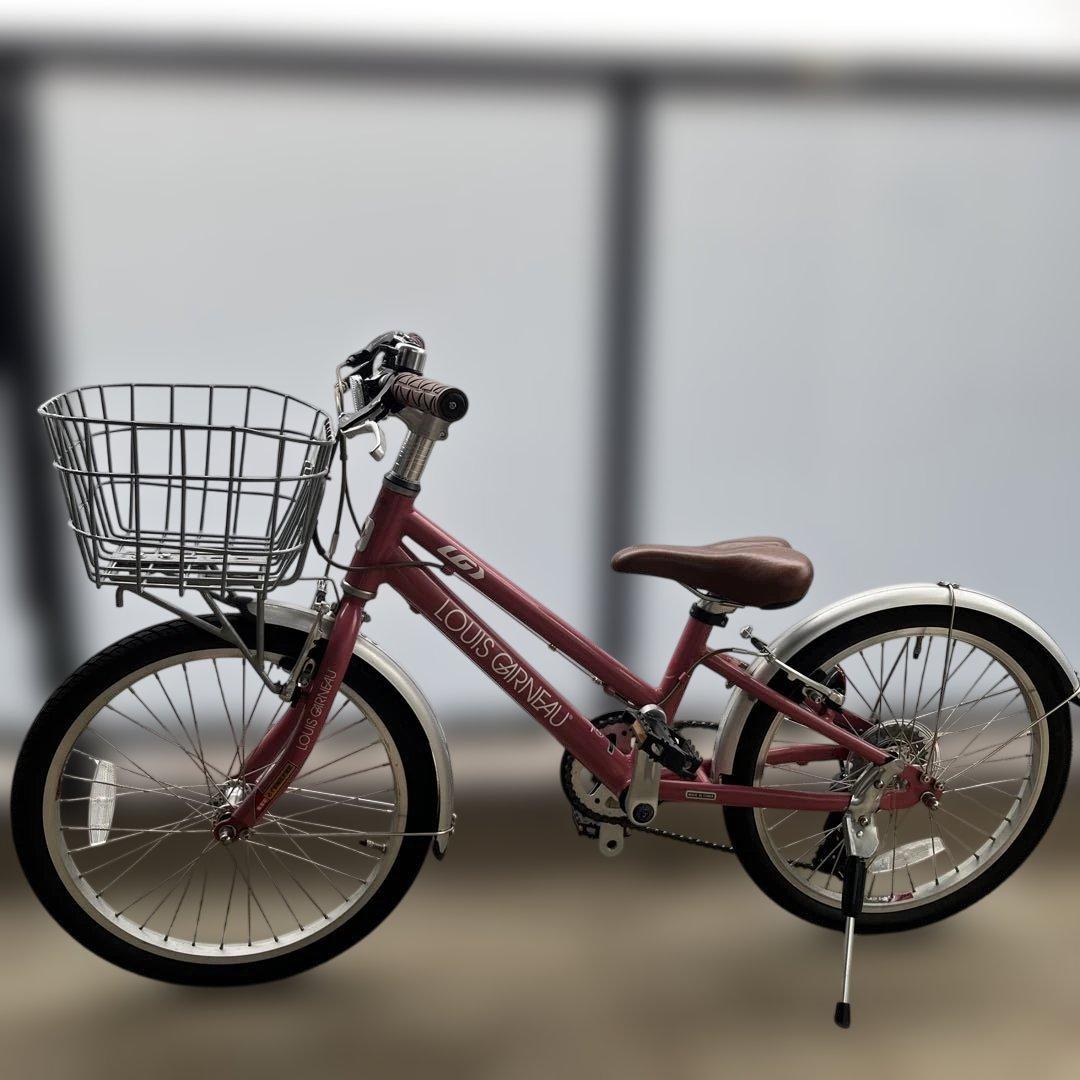 LOUIS GARNEAU 子供用自転車　前カゴ付き　6段階ギア　20インチ