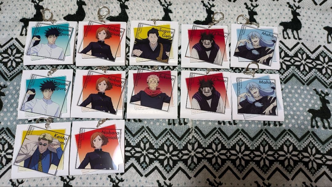 アニメーション呪術廻戦展渋谷事変アクリルキーホルダー伏黒七海脹相宿儺他