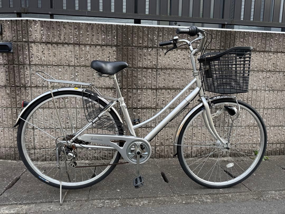 ママチャリ　27インチ　中古　6段ギア　引き取り限定