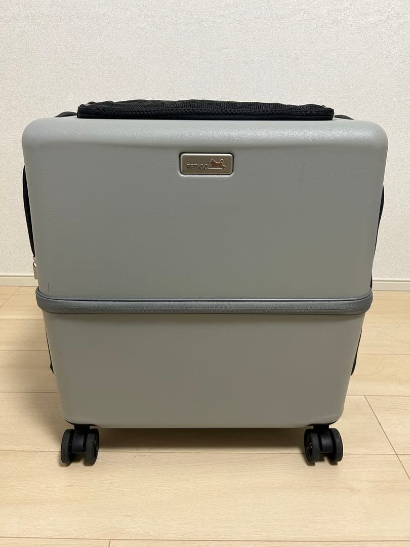 ペットキャリー18キロPETICO Lサイズ中型犬　ペチコ グレー　帰省病院