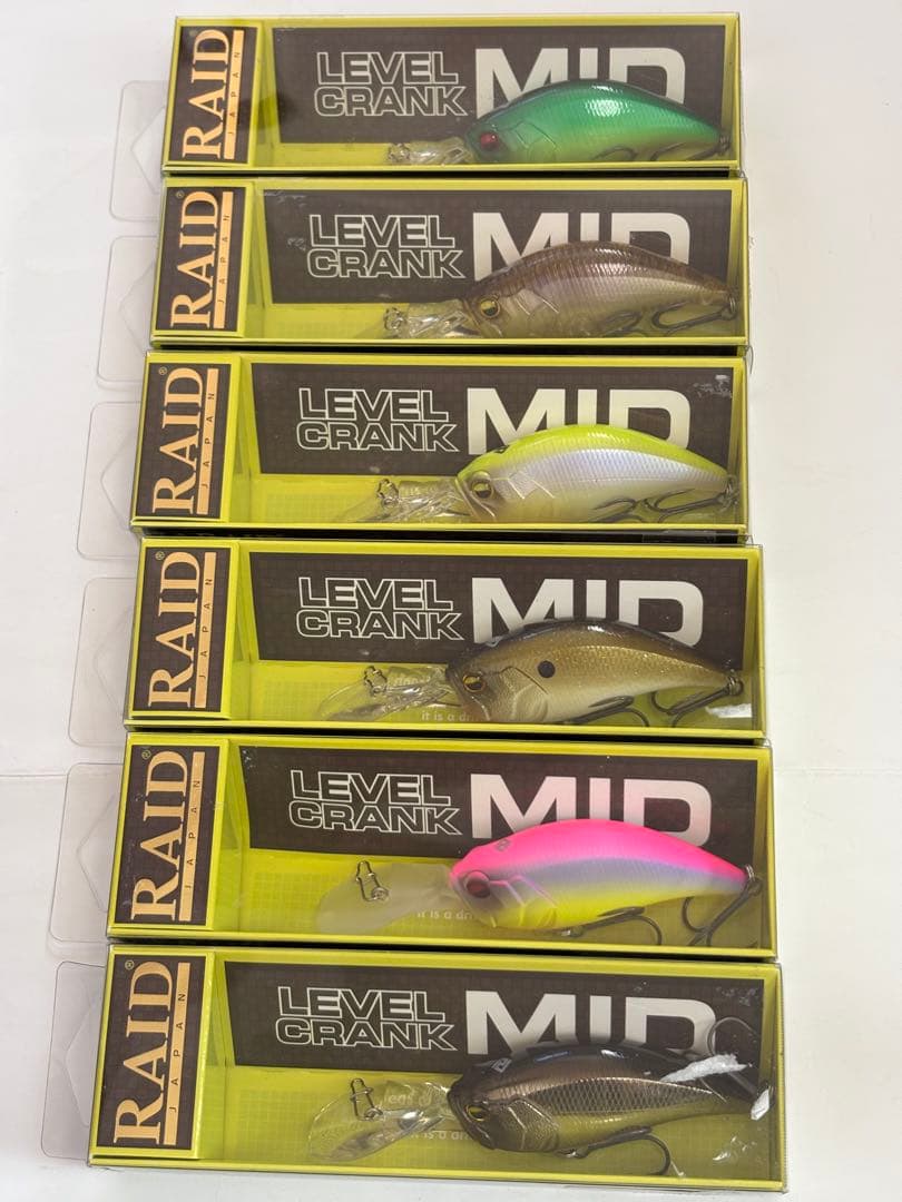 レイドジャパンルアーセット レベルクランク ミッド パールシャッド レモンバック