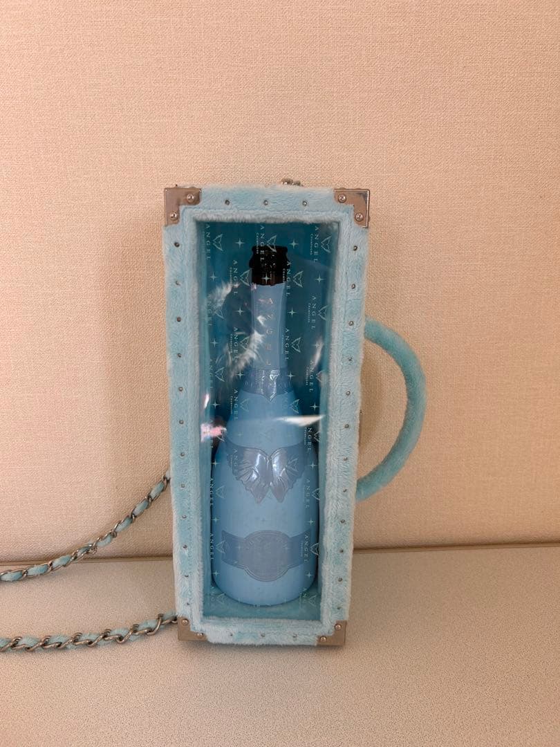 ライトブルー ボトルケース ハンドル付き