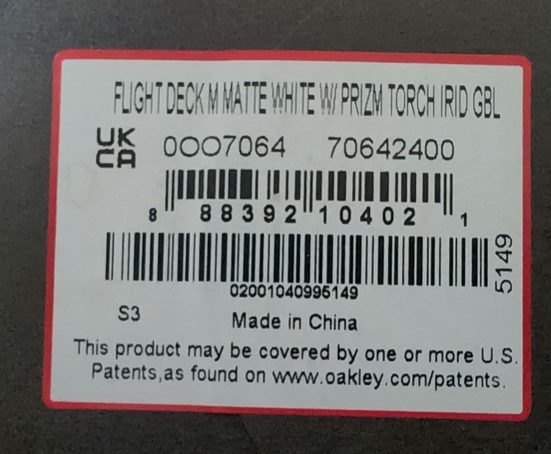 【新品未使用】OAKLEY Prizm ゴーグル　FLIGHT DECK M