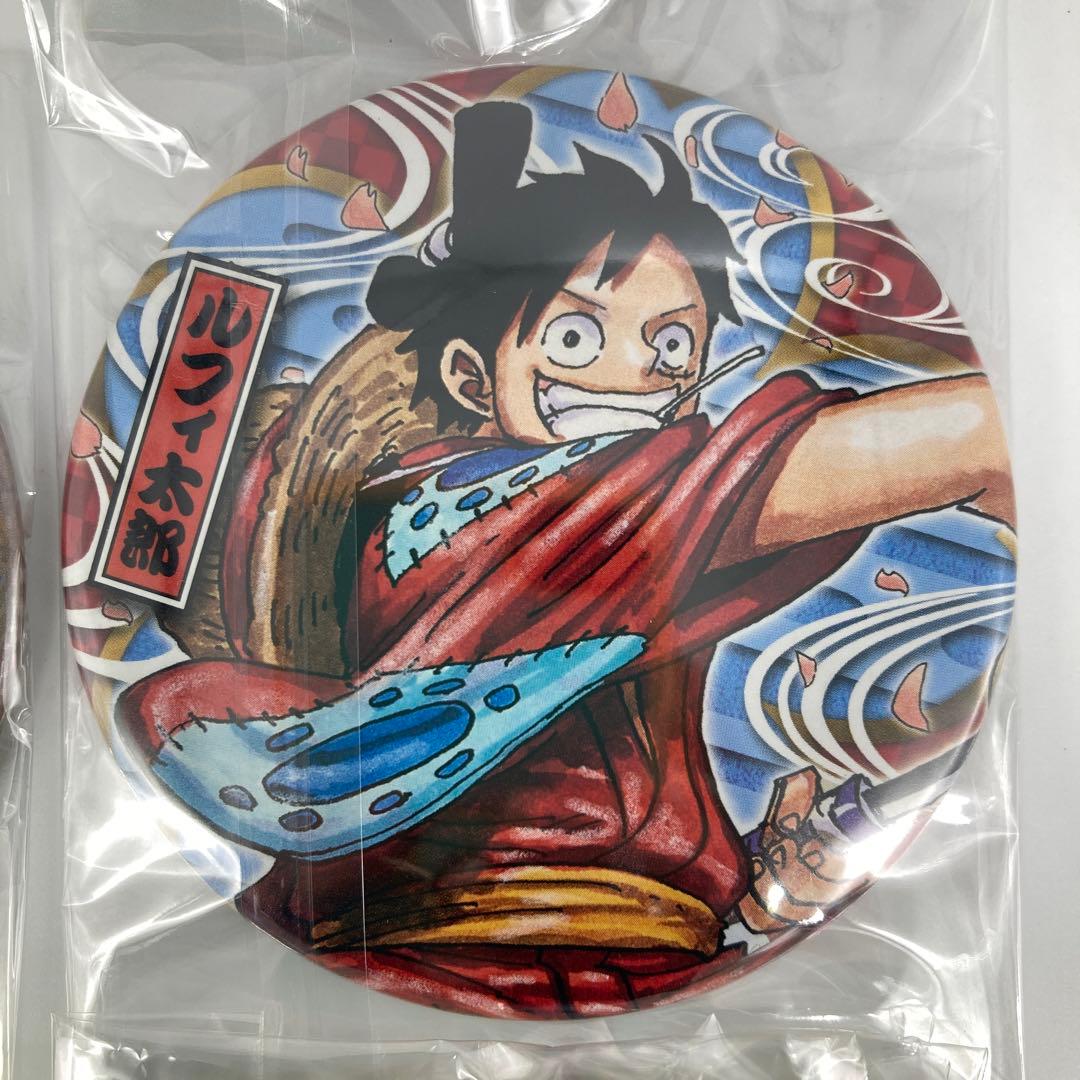 ONE PIECE ワンピース ルフィ 缶バッジ 原作絵　キーホルダー