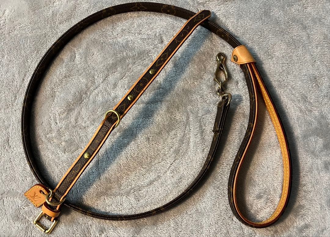 ☆ルイ・ヴィトン モノグラム 小型犬用 首輪とリード(used)