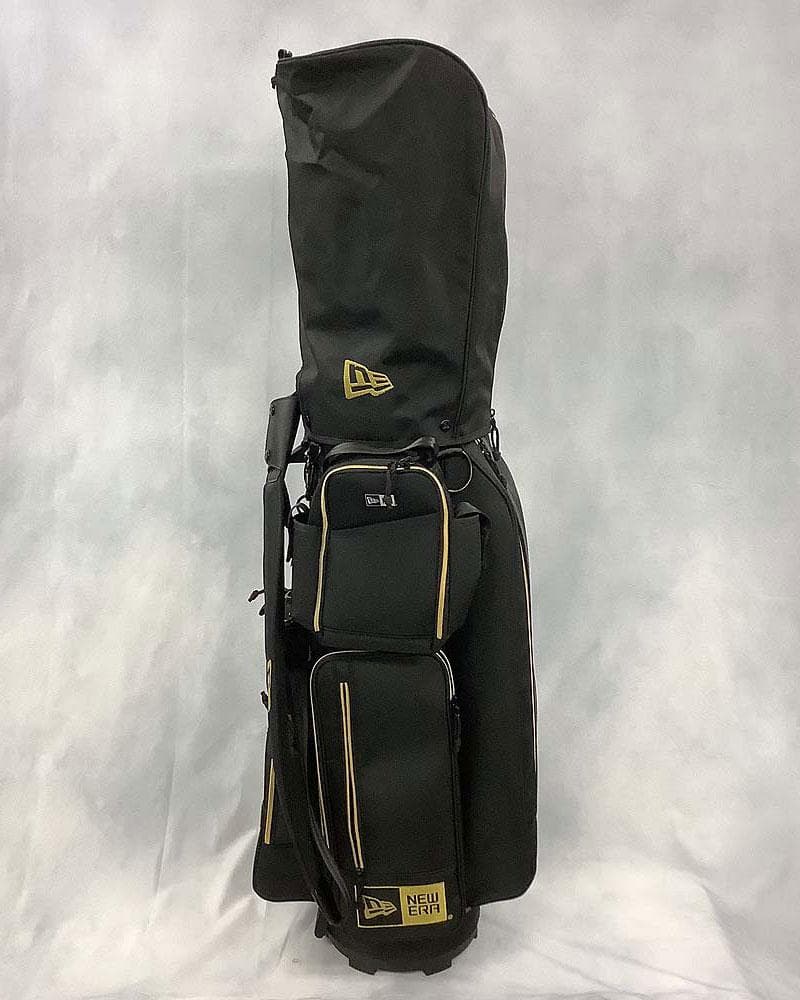 NEW ERA ニューエラ キャディバッグ ブラックxゴールド ポーチ付き