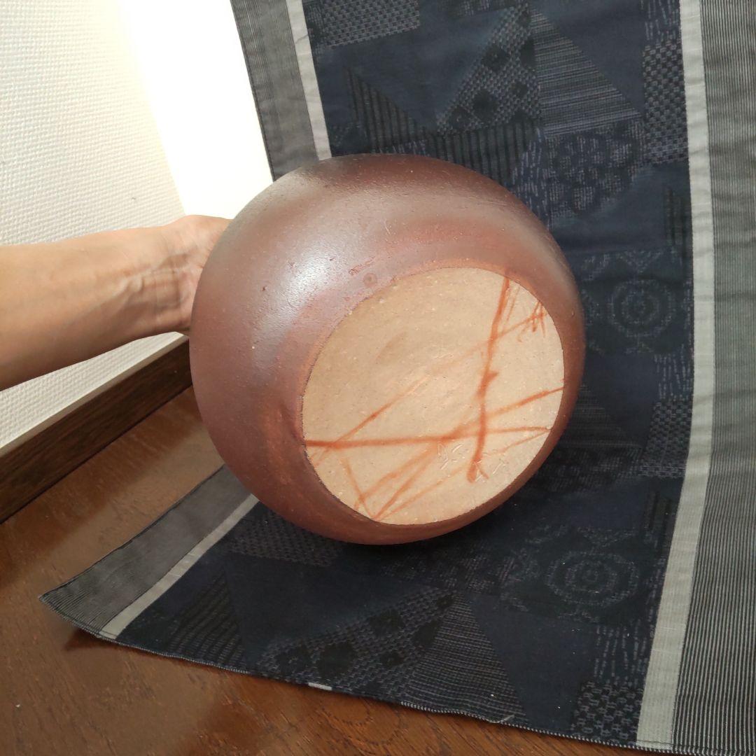 黒備前　尻張花入　18