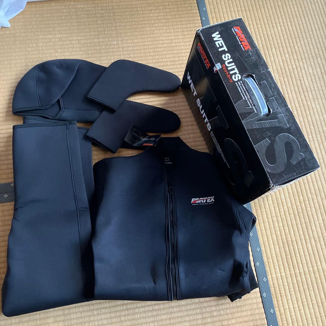 FORTEX ウェットスーツ 4点セット L ブラックMT-704