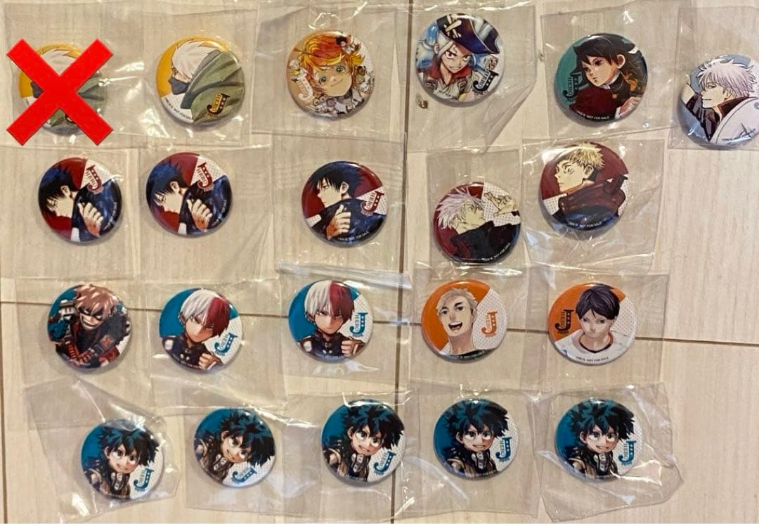 ジャンプヒーロー夏祭り2020年　購入特典缶バッジまとめ売り