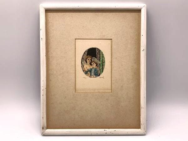 【 小松崎邦雄『天使』】　リトグラフ　ED101/120 　額装