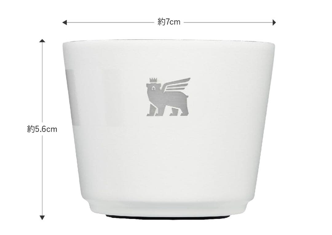 新品 2個セット STANLEY デミタスカップ 65ml ホワイト