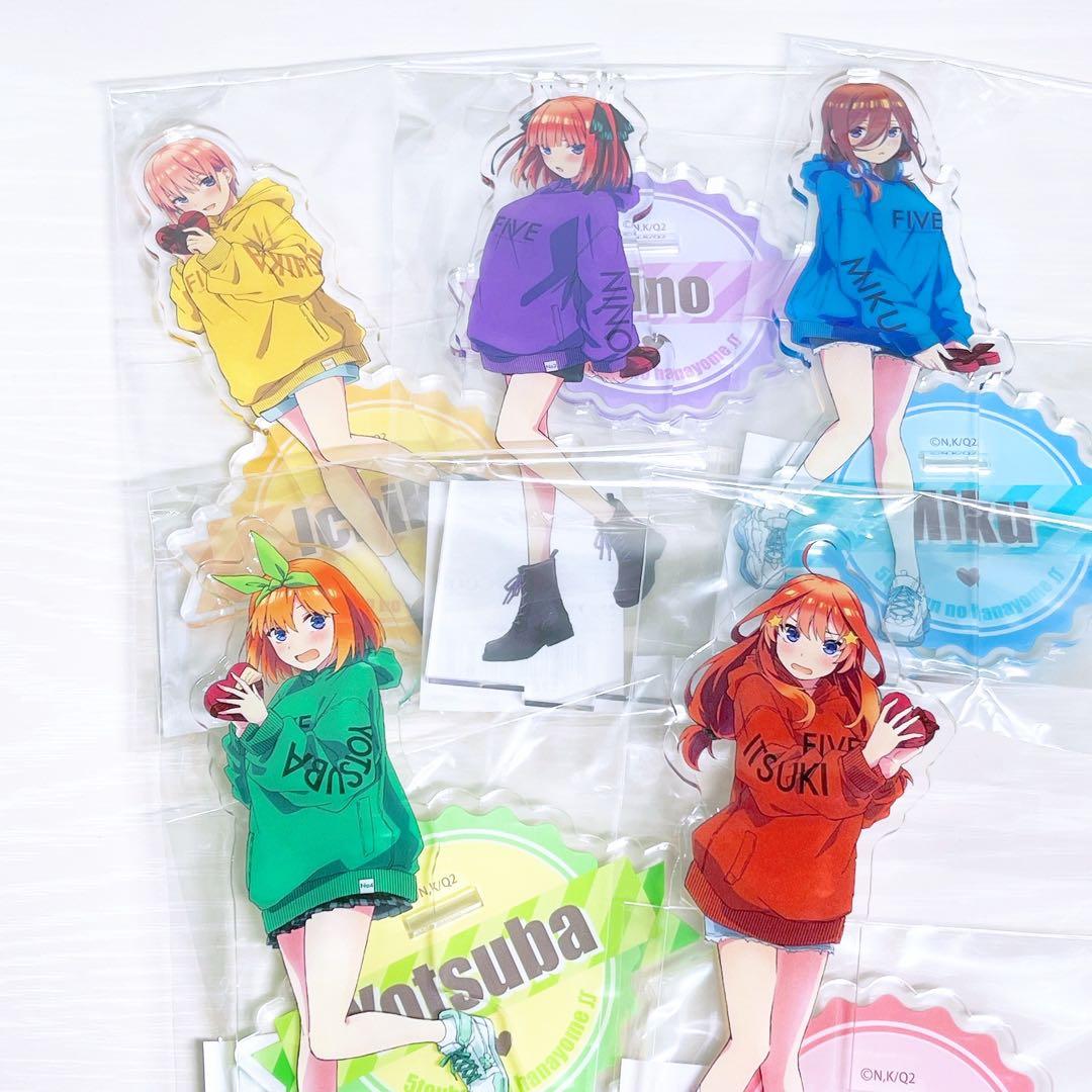 五等分の花嫁 中野一花&ニ乃&三玖&四葉&五月 バレンタイン アクリルスタンド