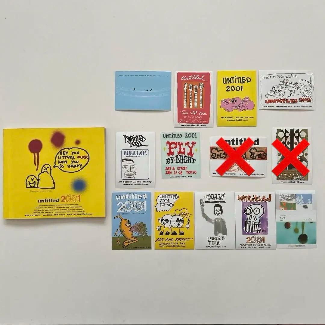「untitled 2001」ストリートアートイベント 本、ステッカー