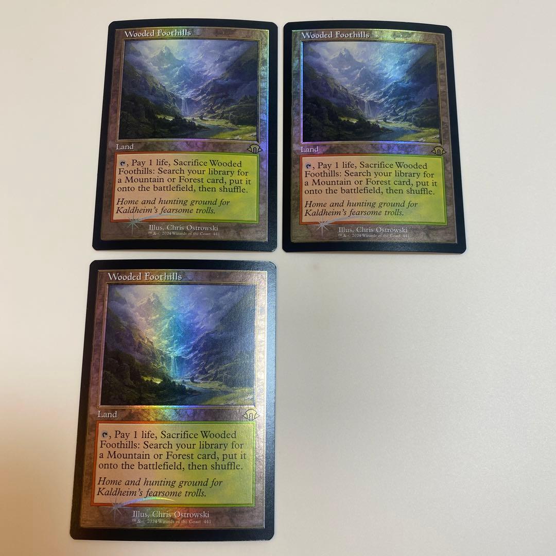 【MTG】樹木茂る山麓/Wooded Foothills Foil