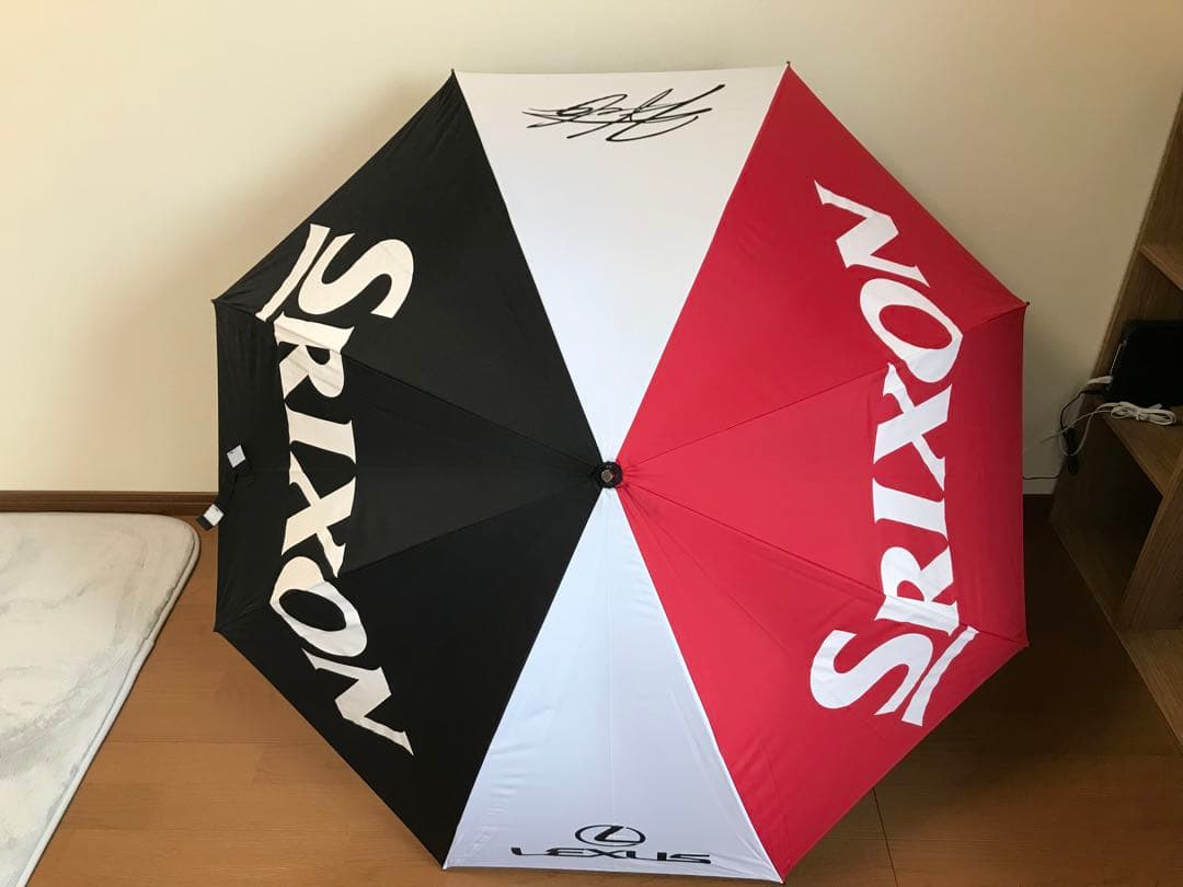 松山英樹　キャディバッグ スリクソン レクサス「傘・キャップ」　3点セット