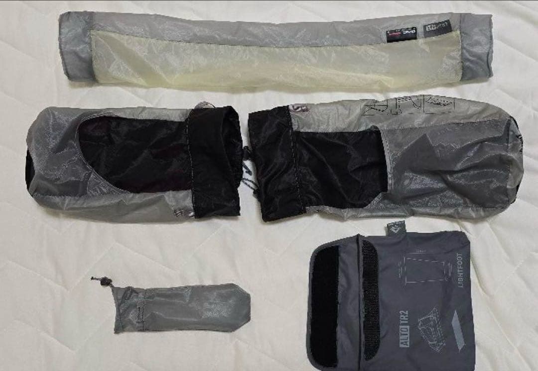 シートゥサミット アルト TR2 純正フットプリント、純正ギアラック附属