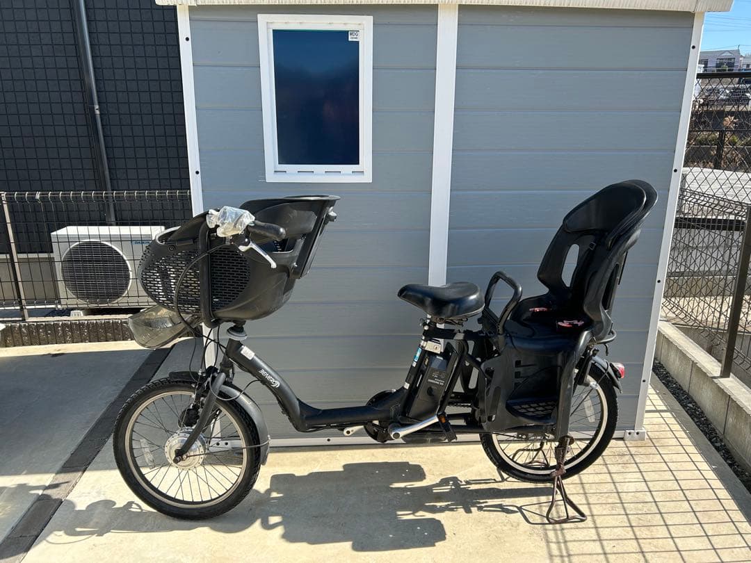 最終値下げ❗️アシスト自転車 チャイルドシート付き ブラック 引き取り限定❗️