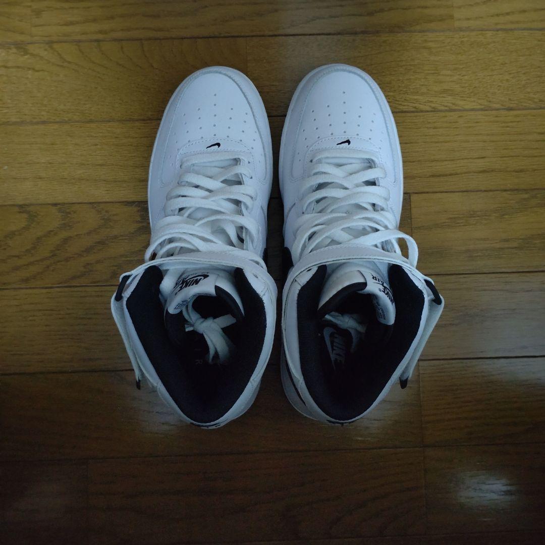 エアフォース1 mid 07 ホワイト✕ブラック