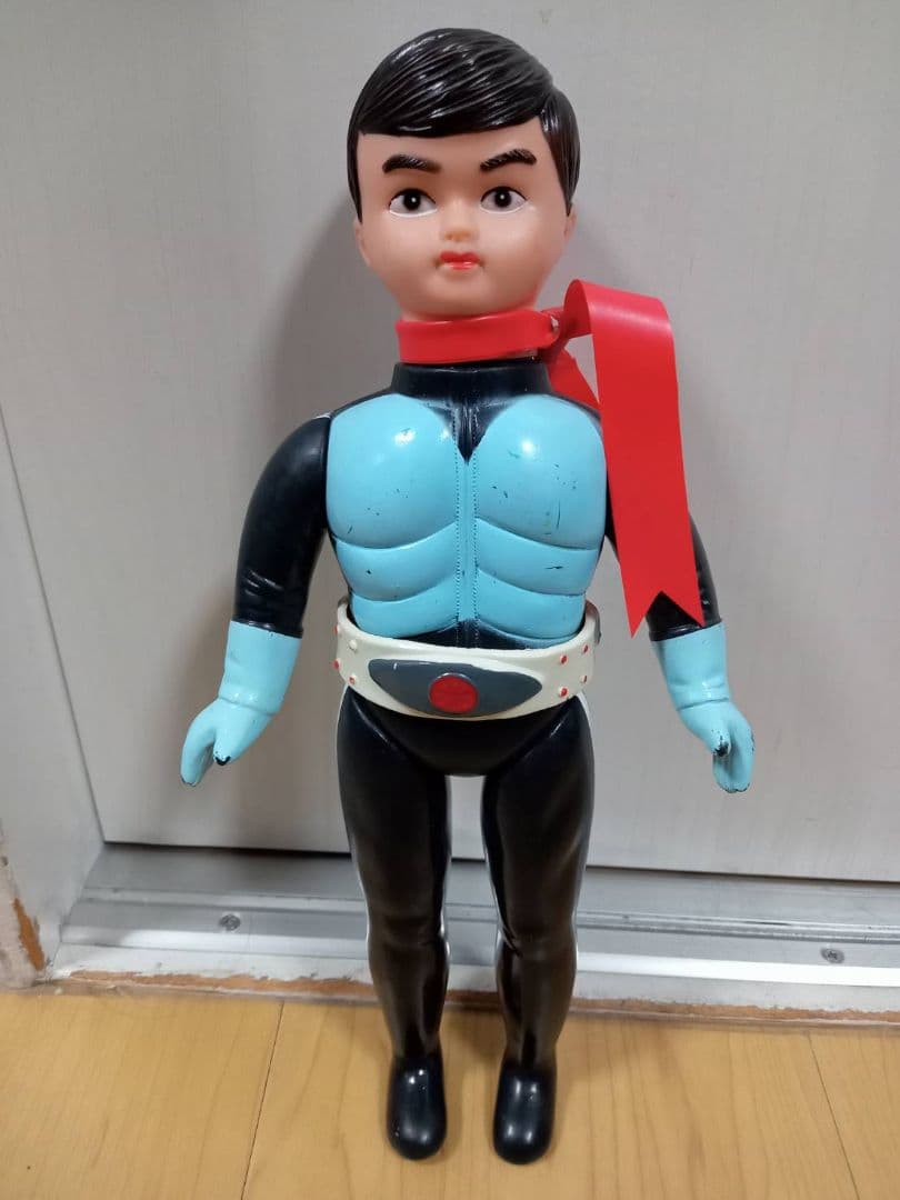 ひろし　旧バンダイ　仮面ライダー　面取れ　ソフビ　中期ブーツ　セット