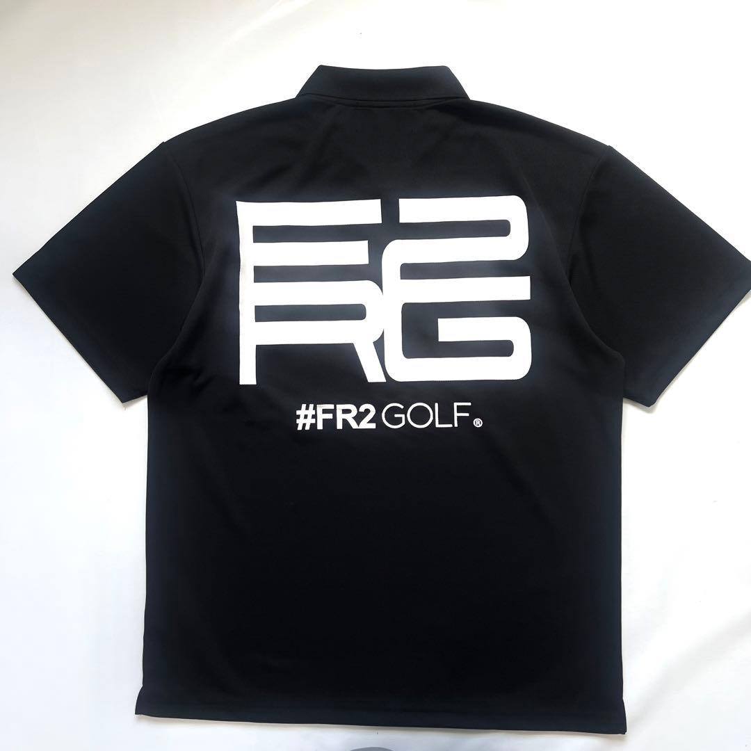 FR2 GOLF エフアールツーゴルフ　メンズ　バッグロゴ　ポロシャツ　L ロゴ