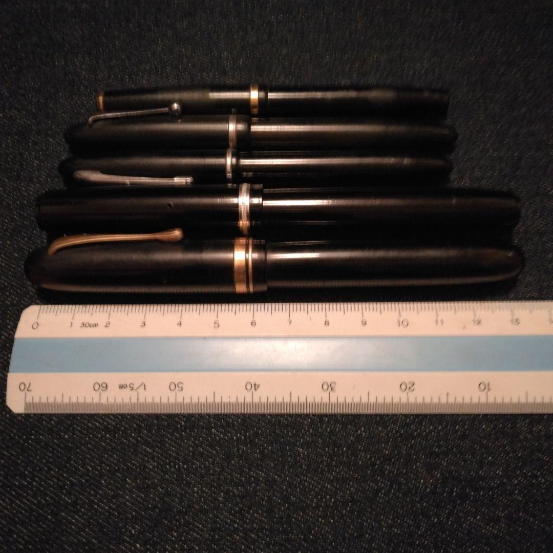 古い万年筆　エボナイト？ ジャンク品　筆記用具　ビンテージ