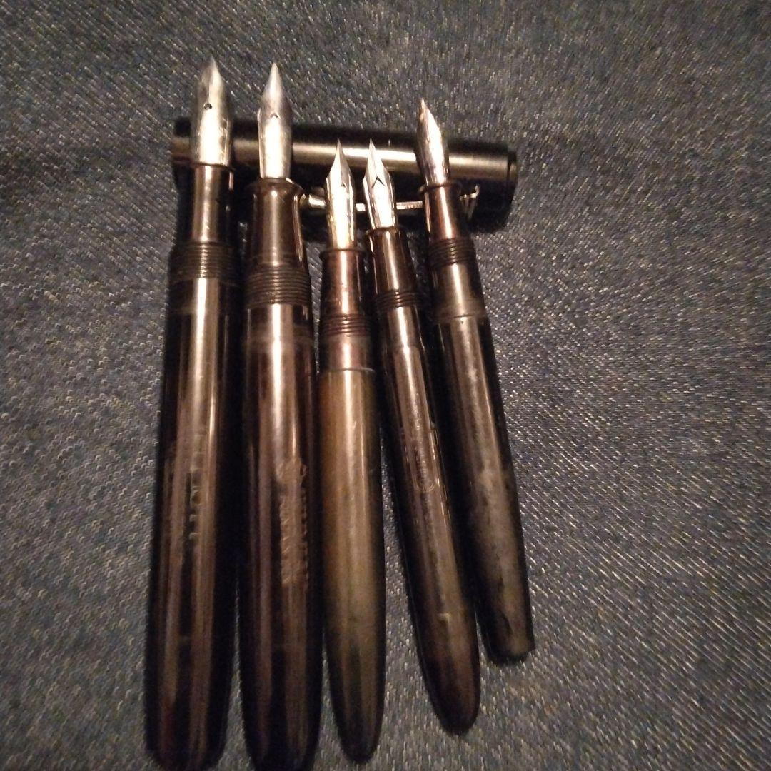 古い万年筆　エボナイト？ ジャンク品　筆記用具　ビンテージ