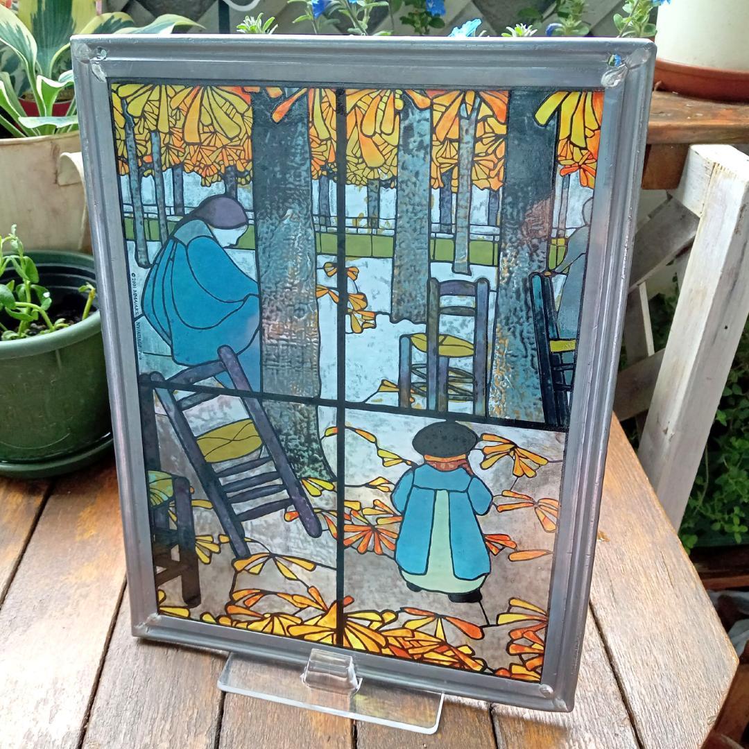 ルイスCティファニー ステンドグラス グザヴィエ 庭 グラスマスターズ社