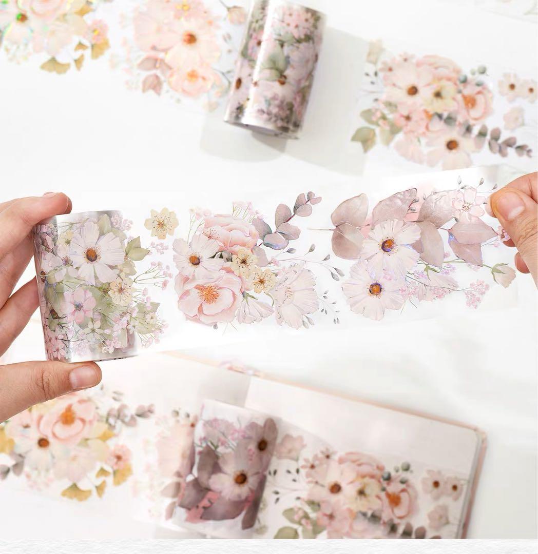 WT《花梢月树》海外マスキングテープ　マステ 【1324】