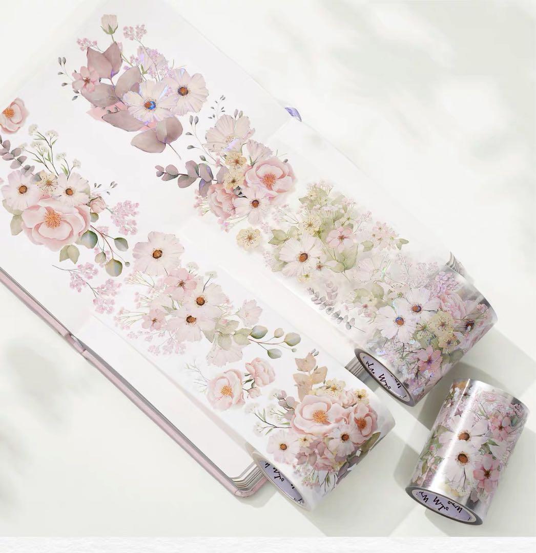 WT《花梢月树》海外マスキングテープ　マステ 【1324】