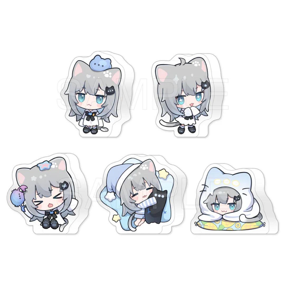 nachoneko なちょ猫 ミニミニなちょアクリルキューブ【5個セット】