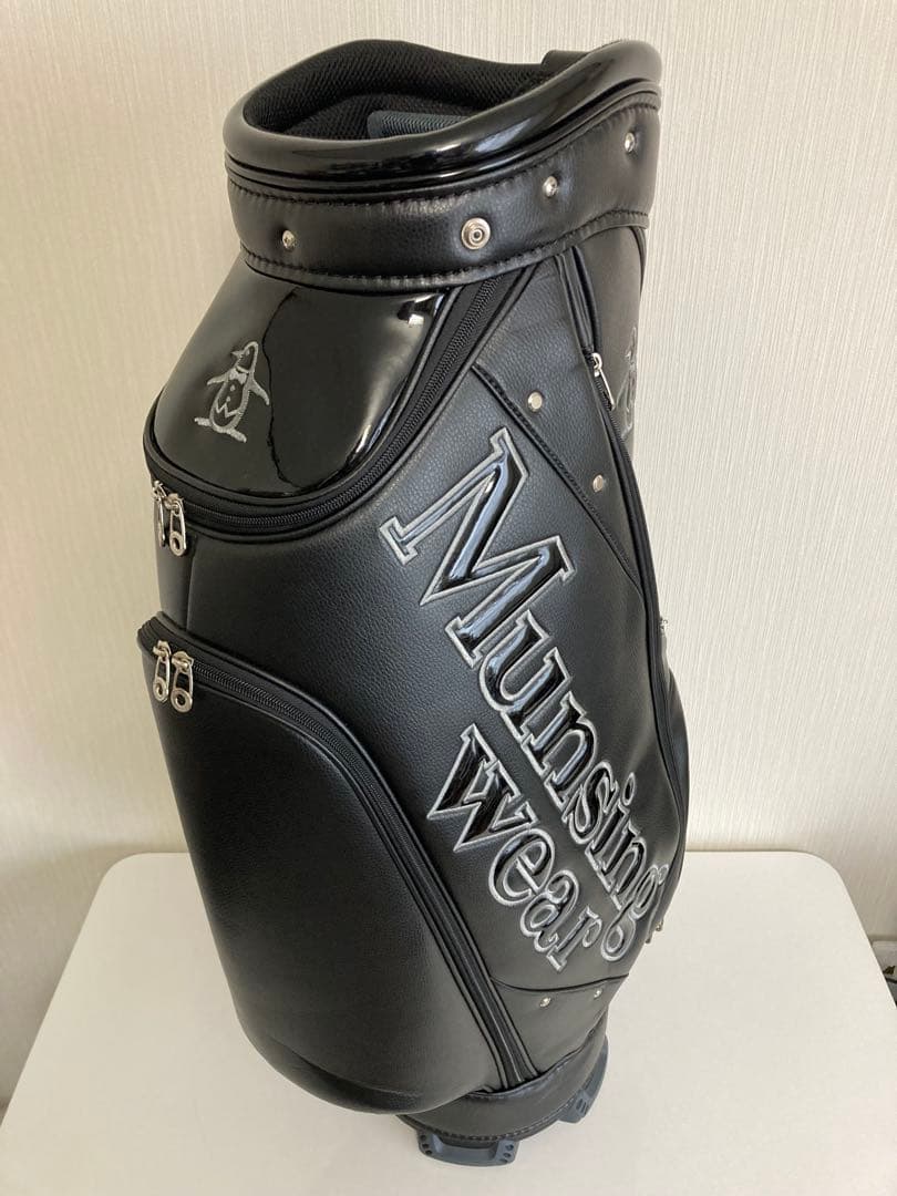 Munsingwear ブラック ゴルフバッグ