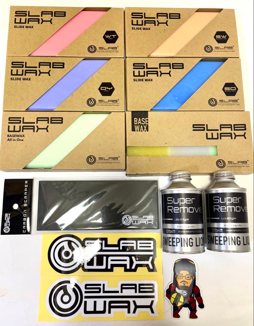 SLAB WAX スノーボードワックスセット