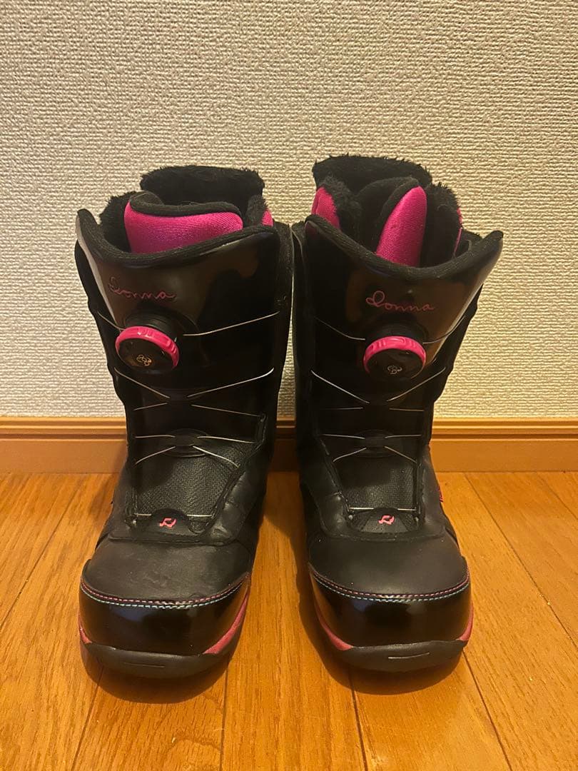 スノーボードブーツ ブラック/ピンク