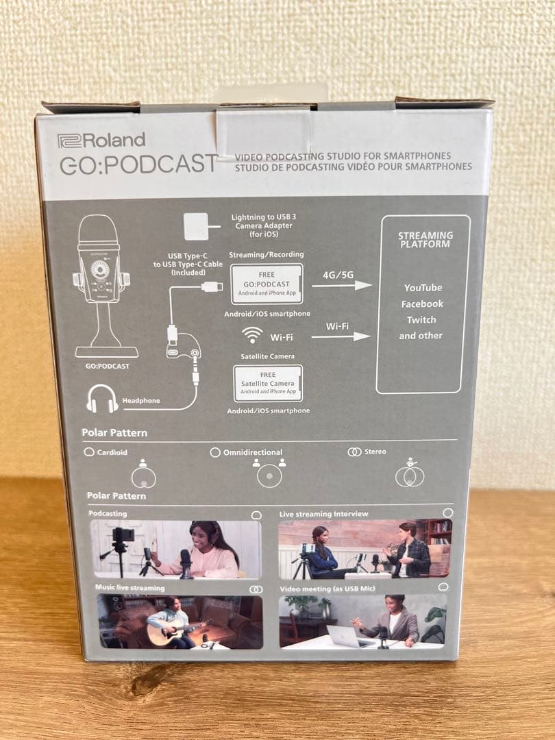 Roland GO-PODCAST マイク　コンデンサーマイク