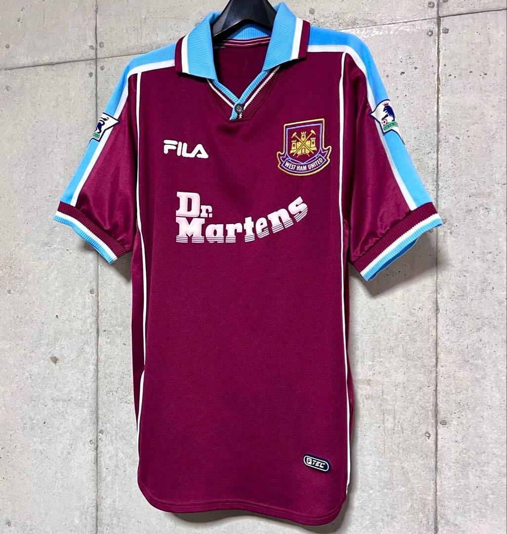 【当時物】99-01 ウェストハム ♯10 ディカーニオ【L-XL相当】ホーム