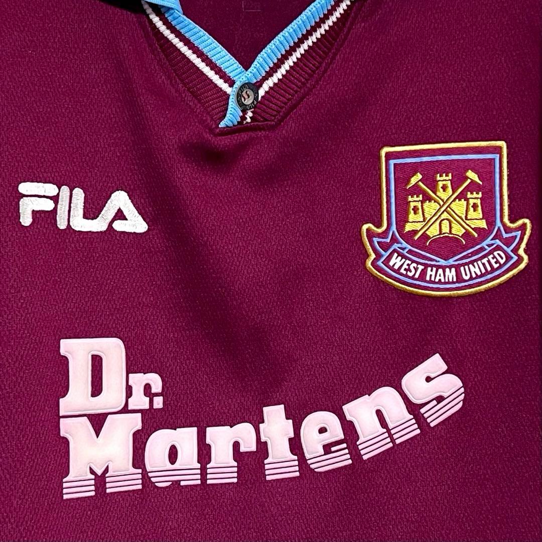 【当時物】99-01 ウェストハム ♯10 ディカーニオ【L-XL相当】ホーム