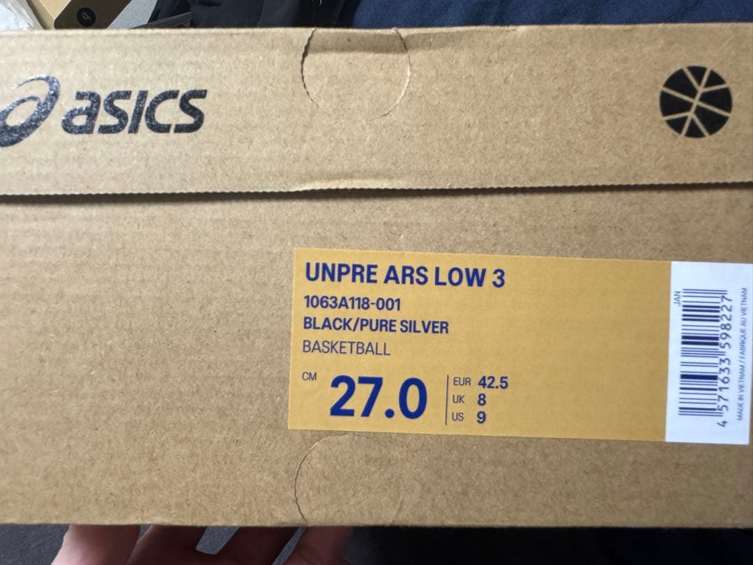 ballaholic asics アンプレアルス low 3：27cm