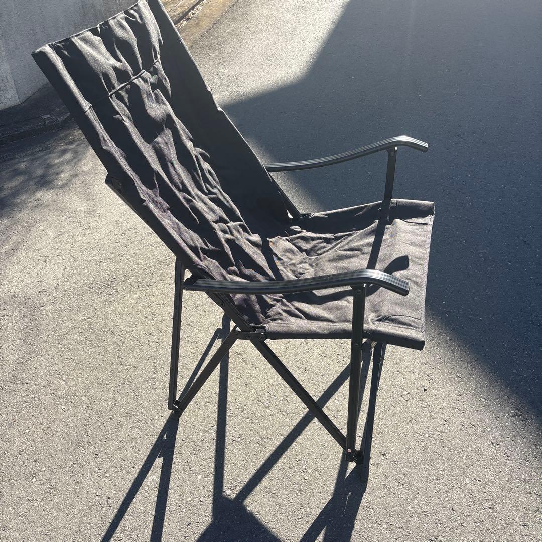 アディロンダック キャンパーズチェア 黒ブラック 収束型　穴あきなし　2脚組